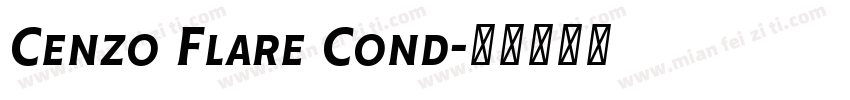 Cenzo Flare Cond字体转换